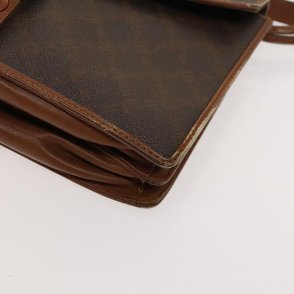 BALLY Bag PVC Canvas 3Set Black Brown gray Auth bs24711