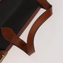 BALLY Bag PVC Canvas 3Set Black Brown gray Auth bs24711-6