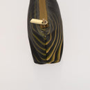 GUCCI Pouch Leather nylon 2Set Black Beige Auth bs24715-12