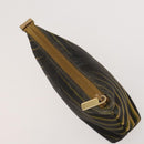 GUCCI Pouch Leather nylon 2Set Black Beige Auth bs24715-13