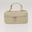 GUCCI Pouch Leather nylon 2Set Black Beige Auth bs24715-2