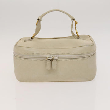 GUCCI Pouch Leather nylon 2Set Black Beige Auth bs24715 - 0