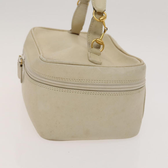 GUCCI Pouch Leather nylon 2 Set Black Beige Auth bs24715