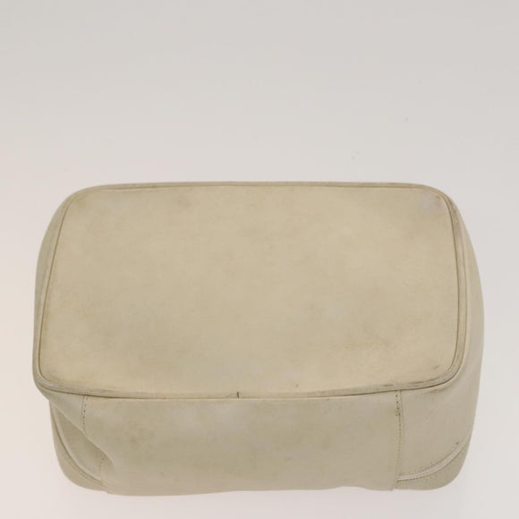 GUCCI Pouch Leather nylon 2 Set Black Beige Auth bs24715