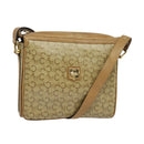 CELINE C Sulky Shoulder Bag PVC Beige Gold Auth bs24717-1
