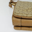 CELINE C Sulky Shoulder Bag PVC Beige Gold Auth bs24717-9