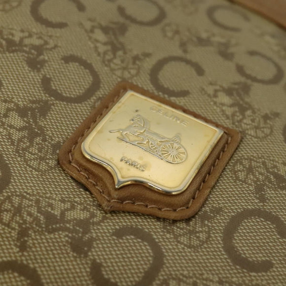 CELINE C Sulky Shoulder Bag PVC Beige Gold Auth bs24717