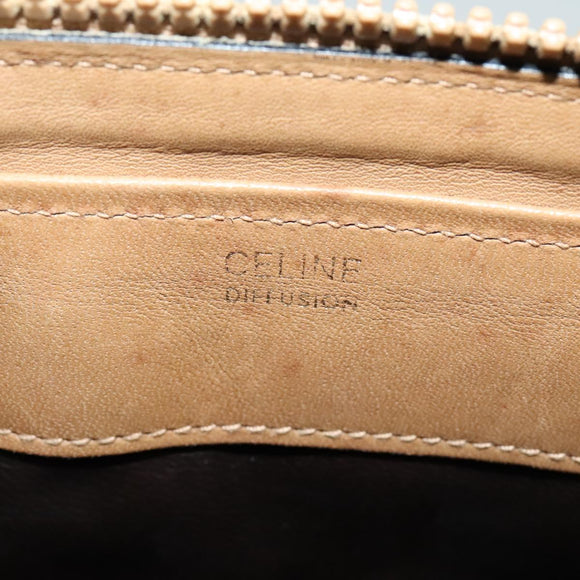 CELINE C Sulky Shoulder Bag PVC Beige Gold Auth bs24717