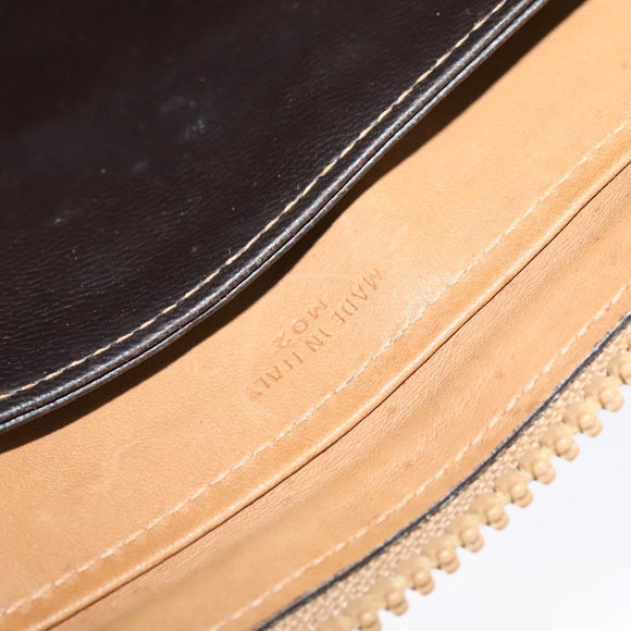 CELINE C Sulky Shoulder Bag PVC Beige Gold Auth bs24717