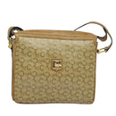 CELINE C Sulky Shoulder Bag PVC Beige Gold Auth bs24717-13