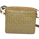 CELINE C Sulky Shoulder Bag PVC Beige Gold Auth bs24717-2