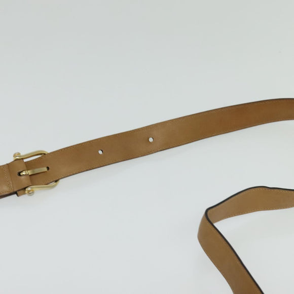 CELINE C Sulky Shoulder Bag PVC Beige Gold Auth bs24717