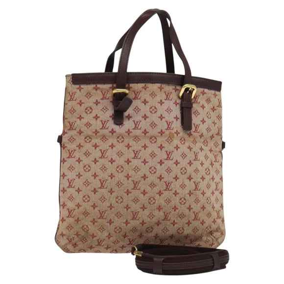 LOUIS VUITTON Monogram Mini Françoise Bag 2way Red Cherry M92210 LV Auth bs24722