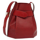 LOUIS VUITTON Epi Sac Depaule PM Shoulder Bag Red M80207 LV Auth bs24723-1
