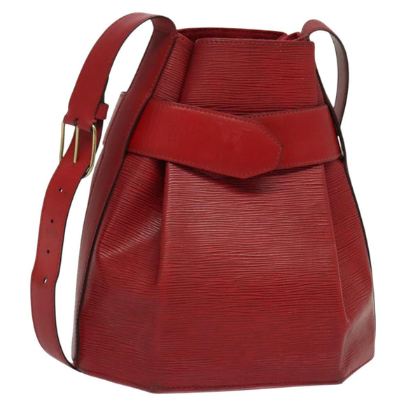 LOUIS VUITTON Epi Sac Depaule PM Shoulder Bag Red M80207 LV Auth bs24723