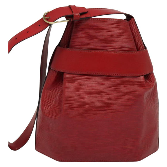 LOUIS VUITTON Epi Sac Depaule PM Shoulder Bag Red M80207 LV Auth bs24723