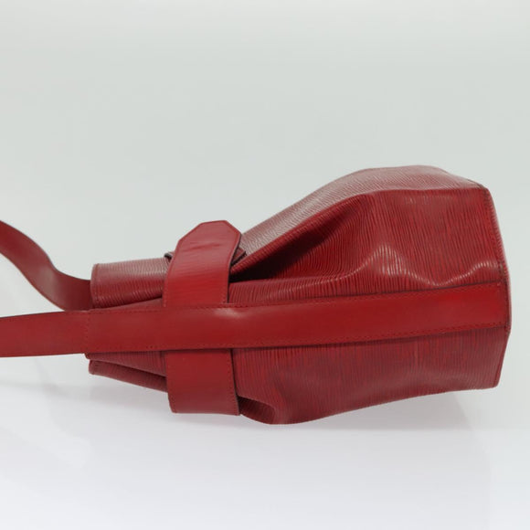 LOUIS VUITTON Epi Sac Depaule PM Shoulder Bag Red M80207 LV Auth bs24723