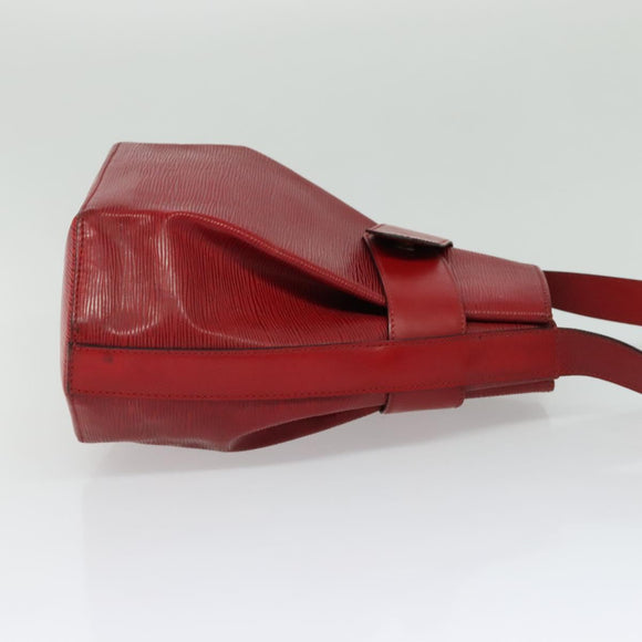 LOUIS VUITTON Epi Sac Depaule PM Shoulder Bag Red M80207 LV Auth bs24723