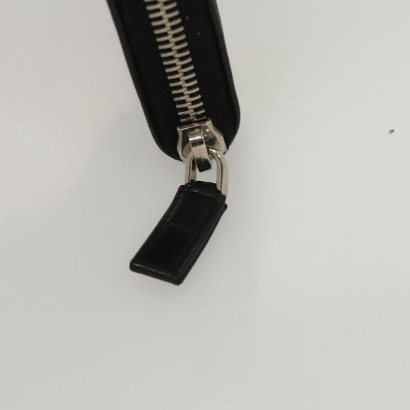 PRADA Long Wallet Nylon Black Auth bs24726