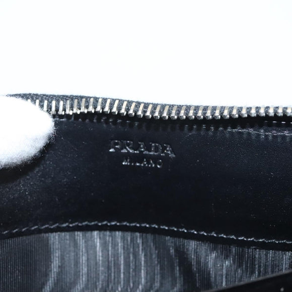 PRADA Long Wallet Nylon Black Auth bs24726