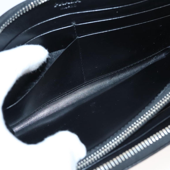 PRADA Long Wallet Nylon Black Auth bs24726