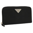 PRADA Long Wallet Nylon Black Auth bs24726-1