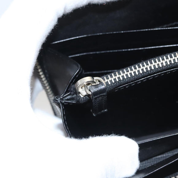 PRADA Long Wallet Nylon Black Auth bs24726