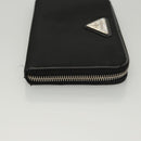 PRADA Long Wallet Nylon Black Auth bs24726-3