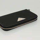 PRADA Long Wallet Nylon Black Auth bs24726-5
