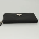 PRADA Long Wallet Nylon Black Auth bs24726-6
