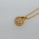 Christian Dior Necklace metal Gold Auth bs24728-4