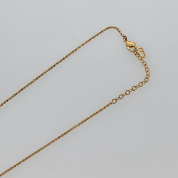 Christian Dior Necklace metal Gold Auth bs24729