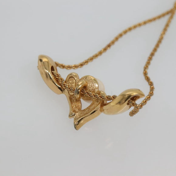 Christian Dior Necklace metal Gold Auth bs24729