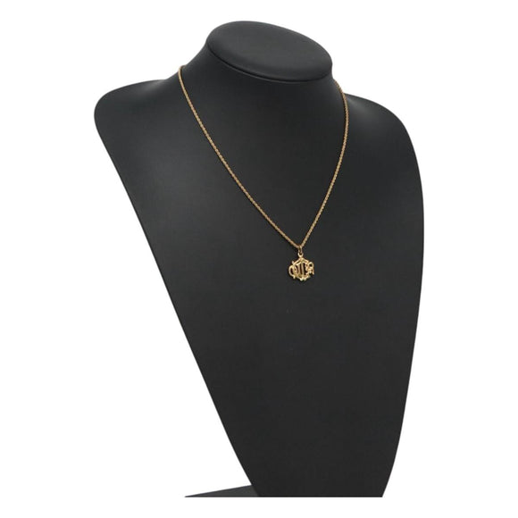Christian Dior Halskette Metall Gold Authentisch bs24730