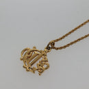 Christian Dior Necklace metal Gold Auth bs24730-3