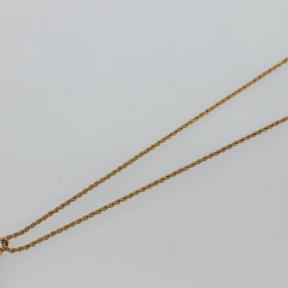 Christian Dior Halskette Metall Gold Authentisch bs24730