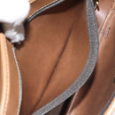 Christian Dior Honeycomb Canvas Shoulder Bag PVC Black Gold Auth bs24741-20