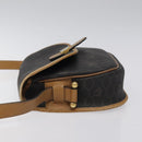 Christian Dior Honeycomb Canvas Shoulder Bag PVC Black Gold Auth bs24741-4