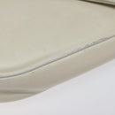 CELINE Triangle bag Shoulder Bag Leather White Auth bs24743-9