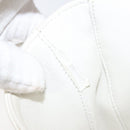 CELINE Triangle bag Shoulder Bag Leather White Auth bs24743-12