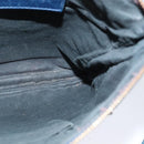 BALENCIAGA Classic Flat Shoulder Bag Leather Blue Auth bs24746-18