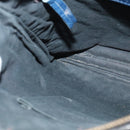 BALENCIAGA Classic Flat Shoulder Bag Leather Blue Auth bs24746-19