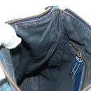 BALENCIAGA Classic Flat Shoulder Bag Leather Blue Auth bs24746-25