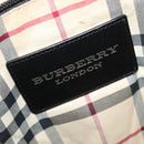 BURBERRY Tote Bag Leather Blue Silver Auth bs24752-18