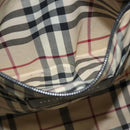 BURBERRY Tote Bag Leather Blue Silver Auth bs24752-21