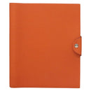 HERMES Yuris MM Note Cover Leather Orange Auth bs24760-13