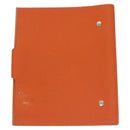 HERMES Yuris MM Note Cover Leather Orange Auth bs24760-2