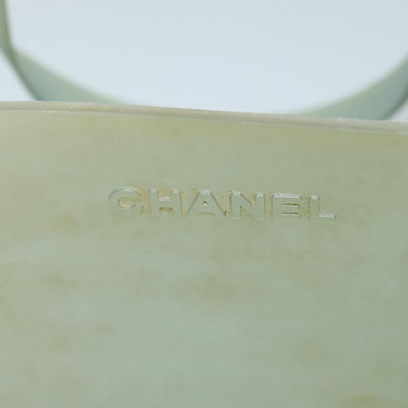 CHANEL Shoulder Bag Rubber Gray CC Auth bs24761