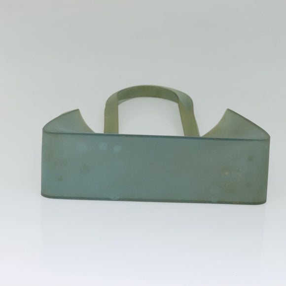 CHANEL Shoulder Bag Rubber Gray CC Auth bs24761