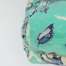 CHANEL Tote Bag Nylon Green Silver CC Auth bs24762-12